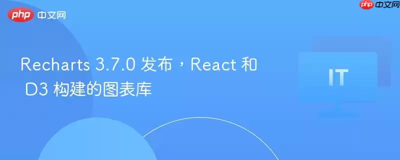 Recharts 3.7.0 发布，React 和 D3 构建的图表库