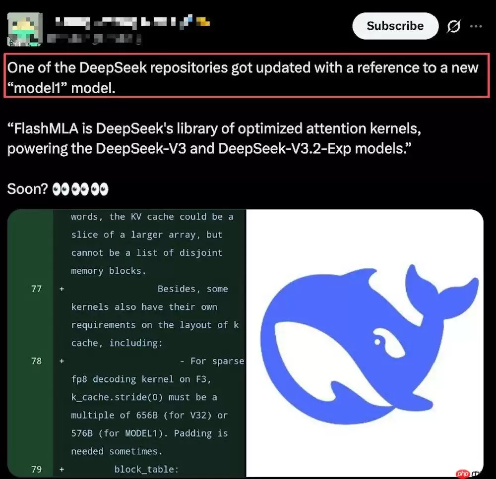 ​DeepSeek 开源代码仓库出现神秘标识符“MODEL1”