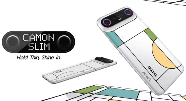 传音 Tecno 推出 Camon Slim 新机：6.39mm 厚 配独特“背屏”