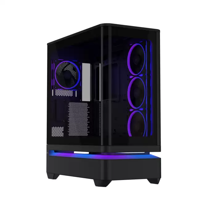 延续“灵光岛”设计 华硕上线 Prime AP304 悬浮式海景房 ATX 机箱