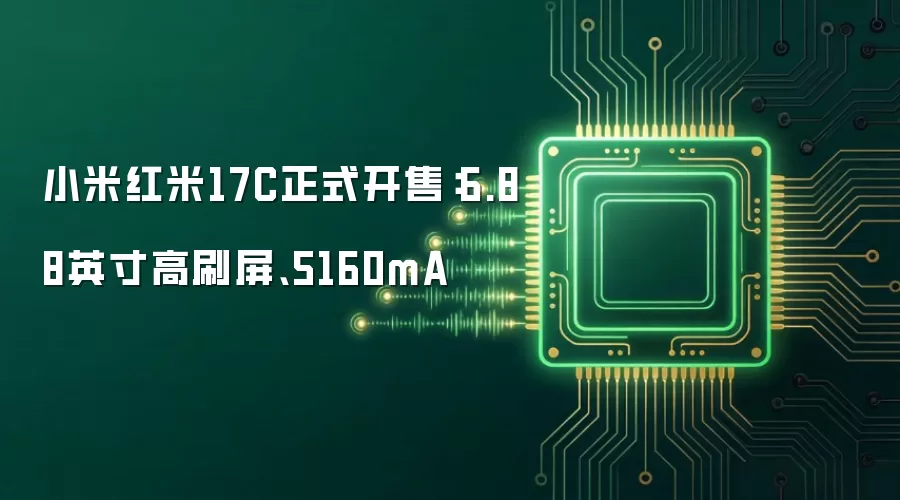 小米红米17C正式开售：6.88英寸高刷屏、5160mA