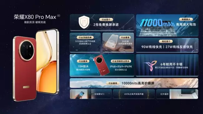 荣耀 X80 Pro Max 发布中端手机竞争加剧