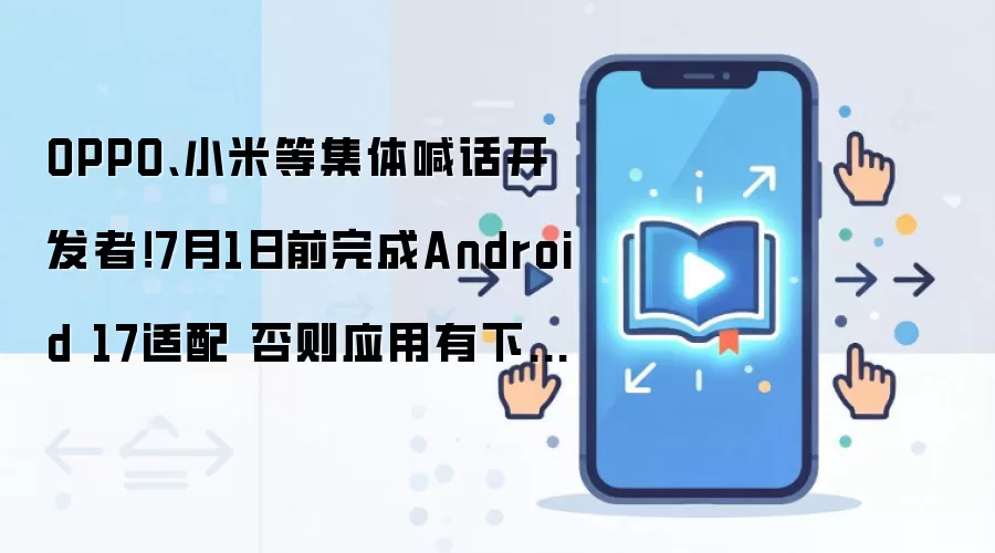 OPPO、小米等集体喊话开发者！7月1日前完成Android 17适配 否则应用有下架风险