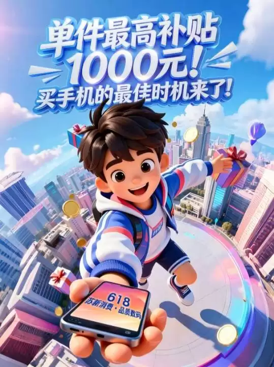 江苏推出手机消费补贴6000元以上补贴10%最高可达1000元