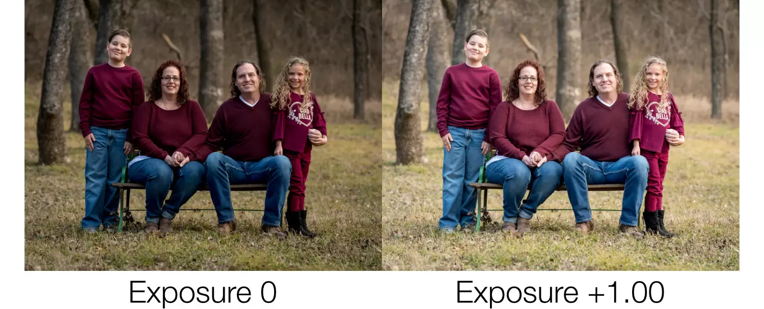 Lightroom 基础面板能同时查看曝光、高光、阴影等滑杆，适合新手先校正光影。