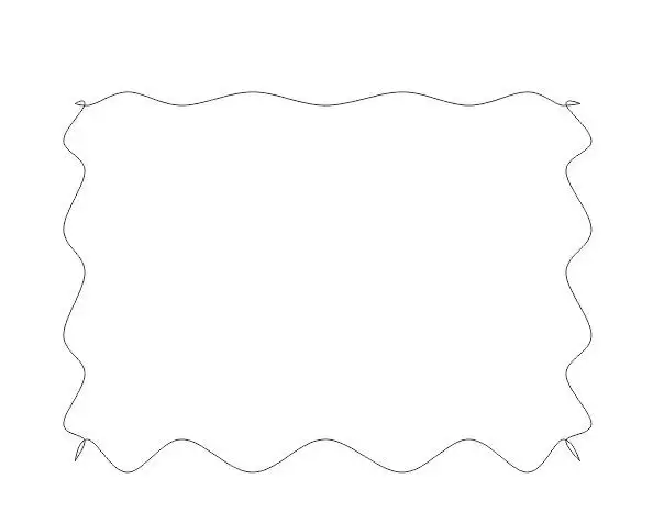 CorelDRAW X8波浪矩形框效果
