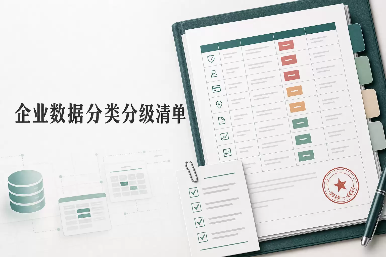 企业数据分类分级清单：42项资产盘点与9项敏感数据管控