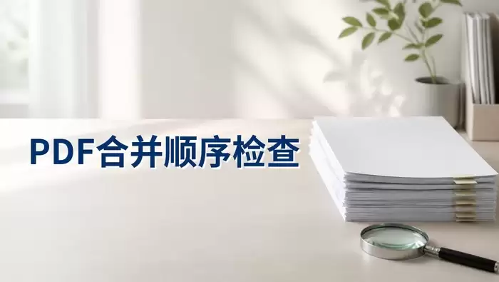 多个PDF怎么合并成一个？合并后顺序怎么检查？