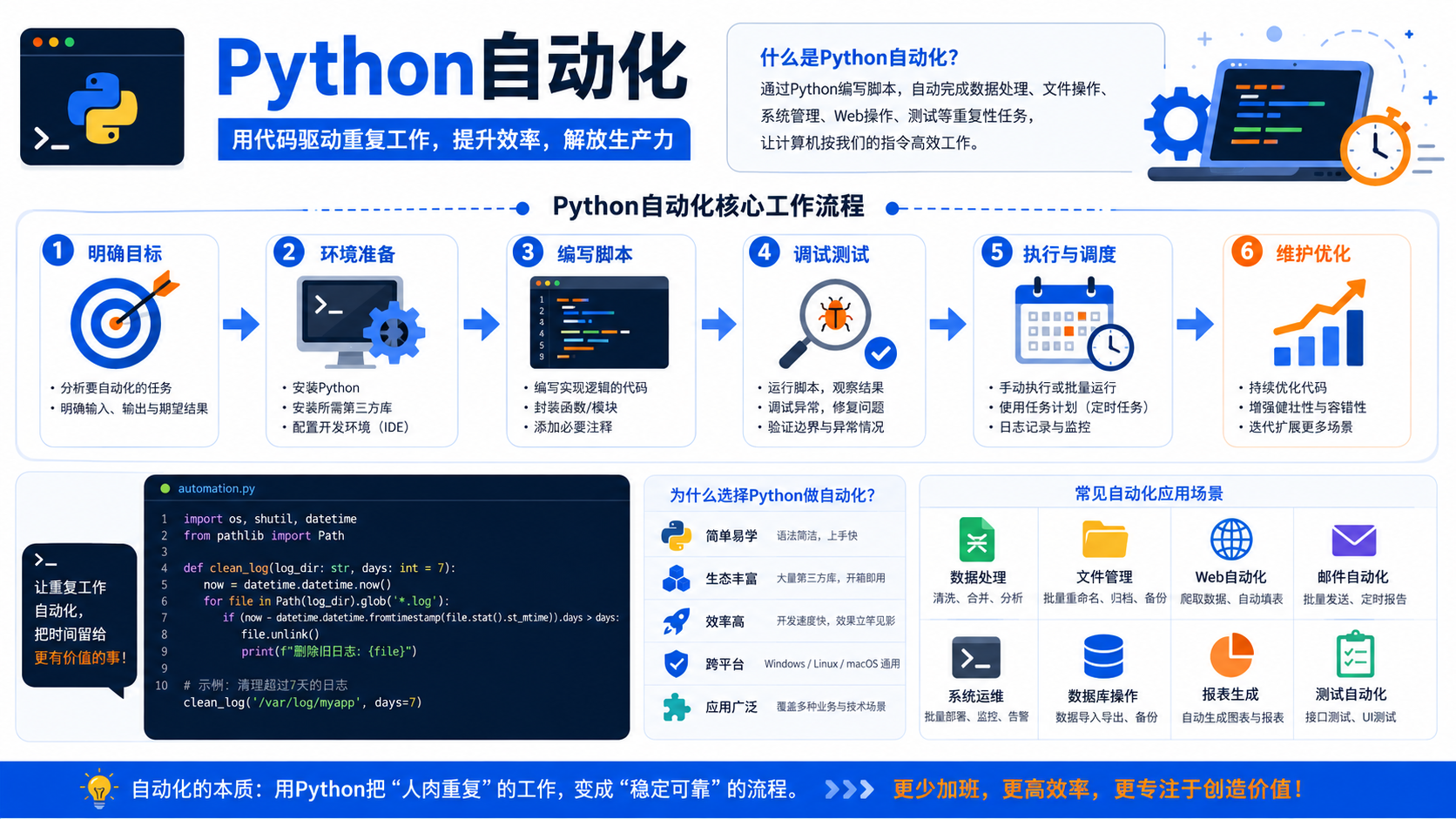 python自动化：环境准备、实操步骤与验证方法