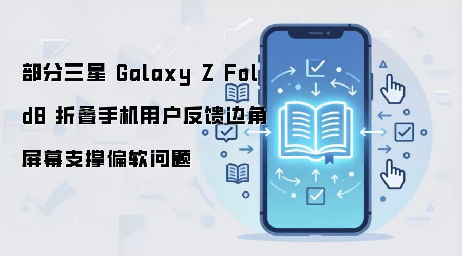 三星 Galaxy Z Fold8 内屏边角支撑偏软？实测与官方回应