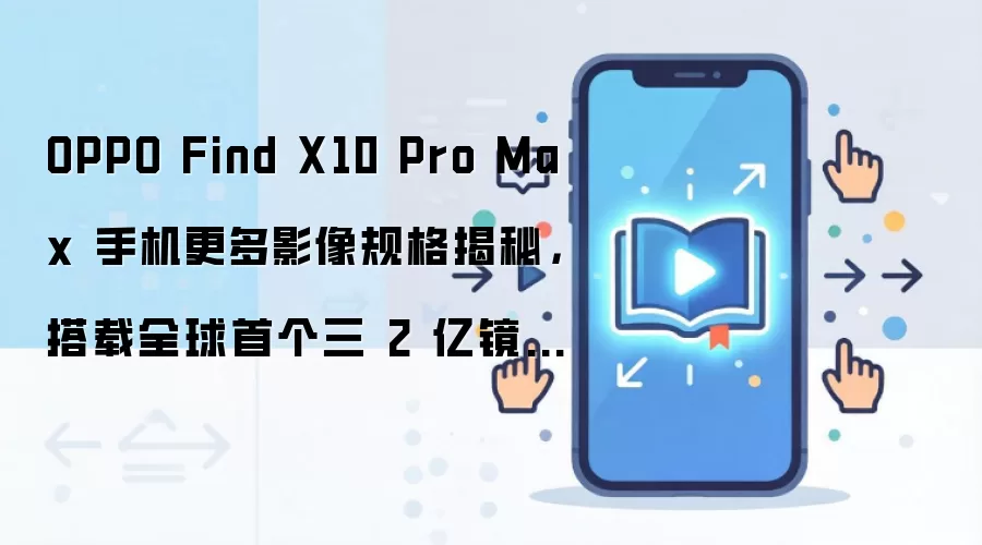 OPPO Find X10 Pro Max 影像规格详解：三颗2亿像素镜头与全焦段8K视频能力