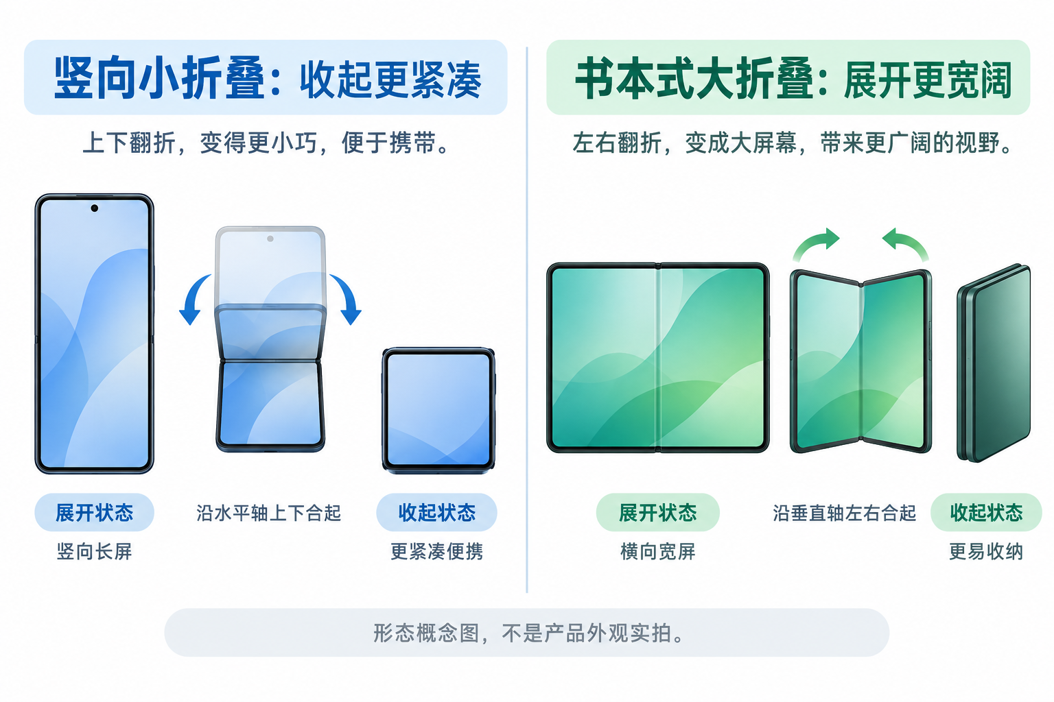 小折叠与大折叠形态区别概念图