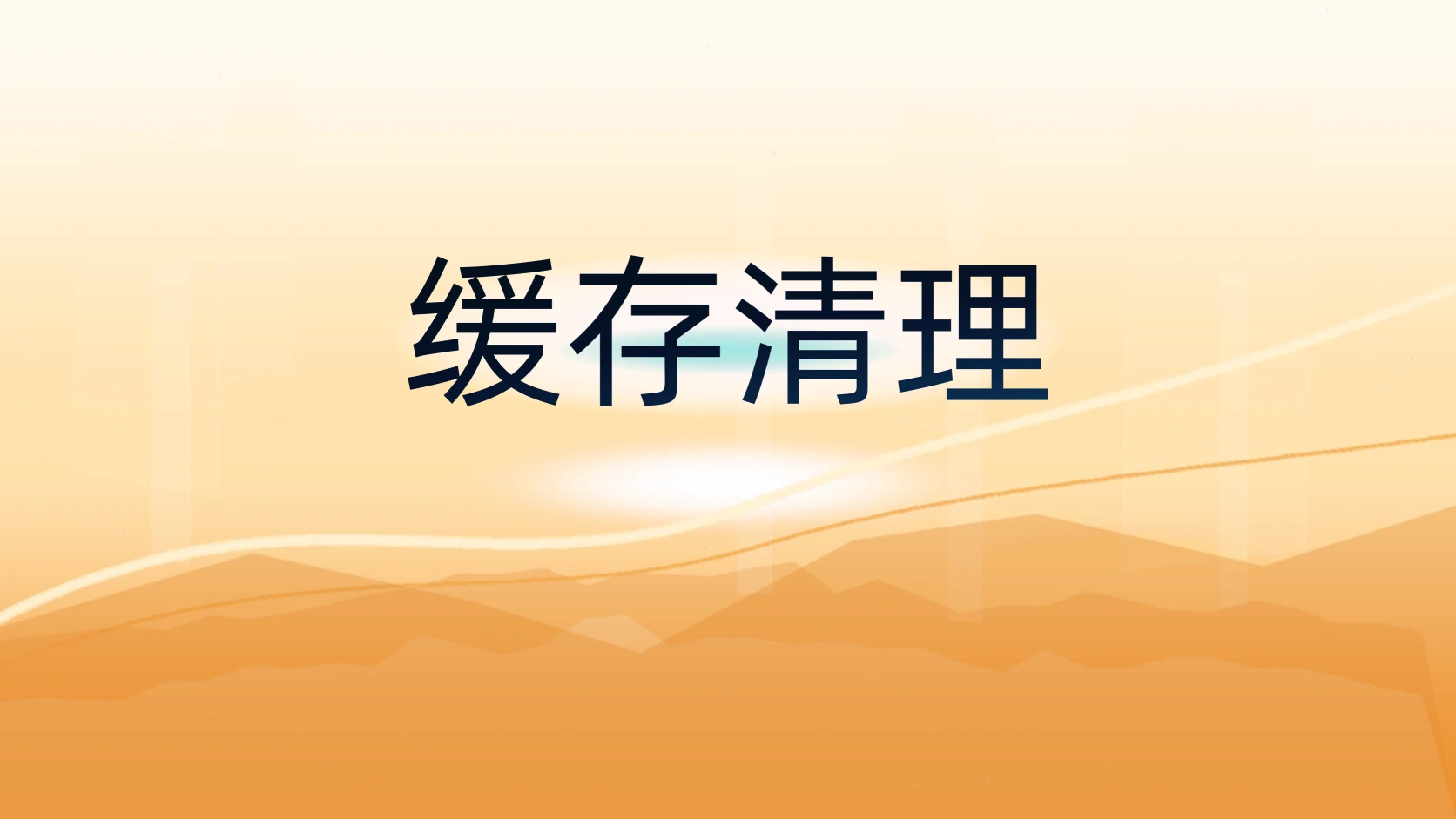 缓存清理