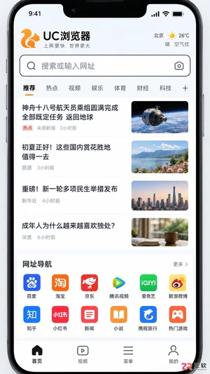 uc浏览器网址导航页面在哪里?入口位置查找方法