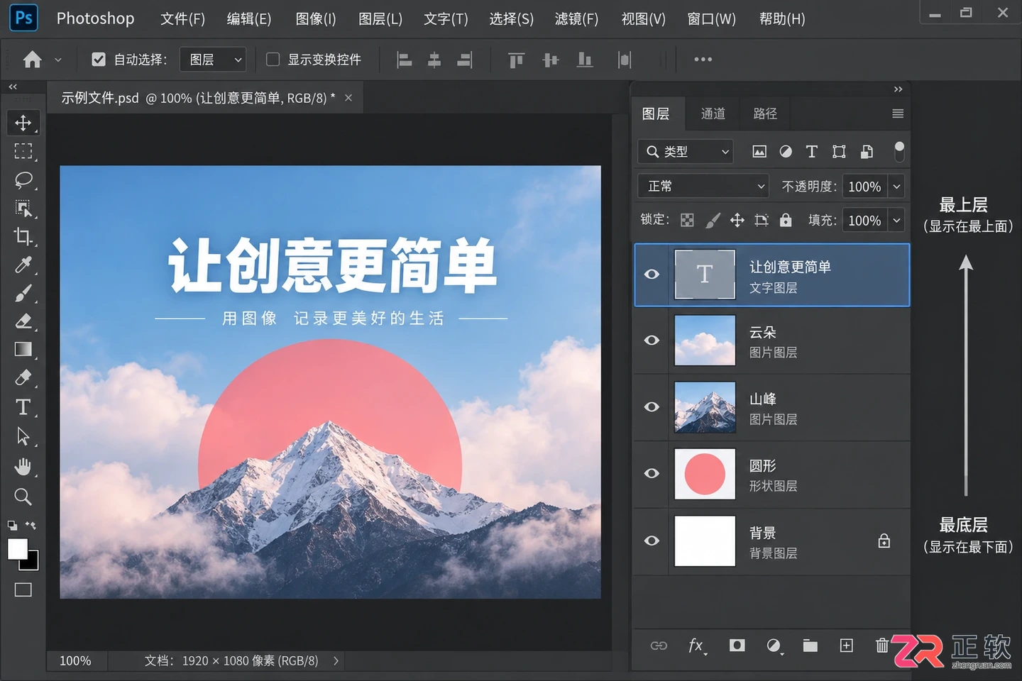 Photoshop图层顺序怎么调整？上下顺序设置与快捷键教程