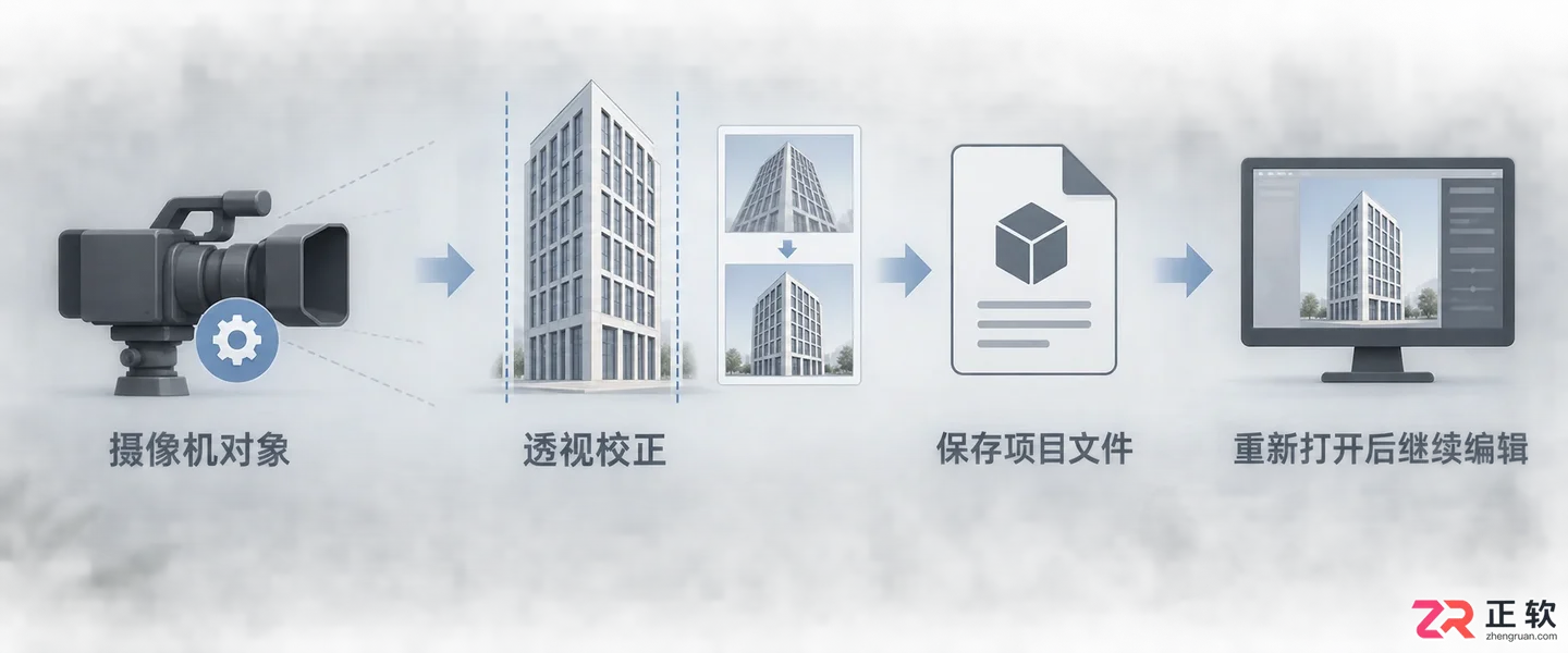 3dmax摄像机矫正在哪里打开设置?相机视角校正方法