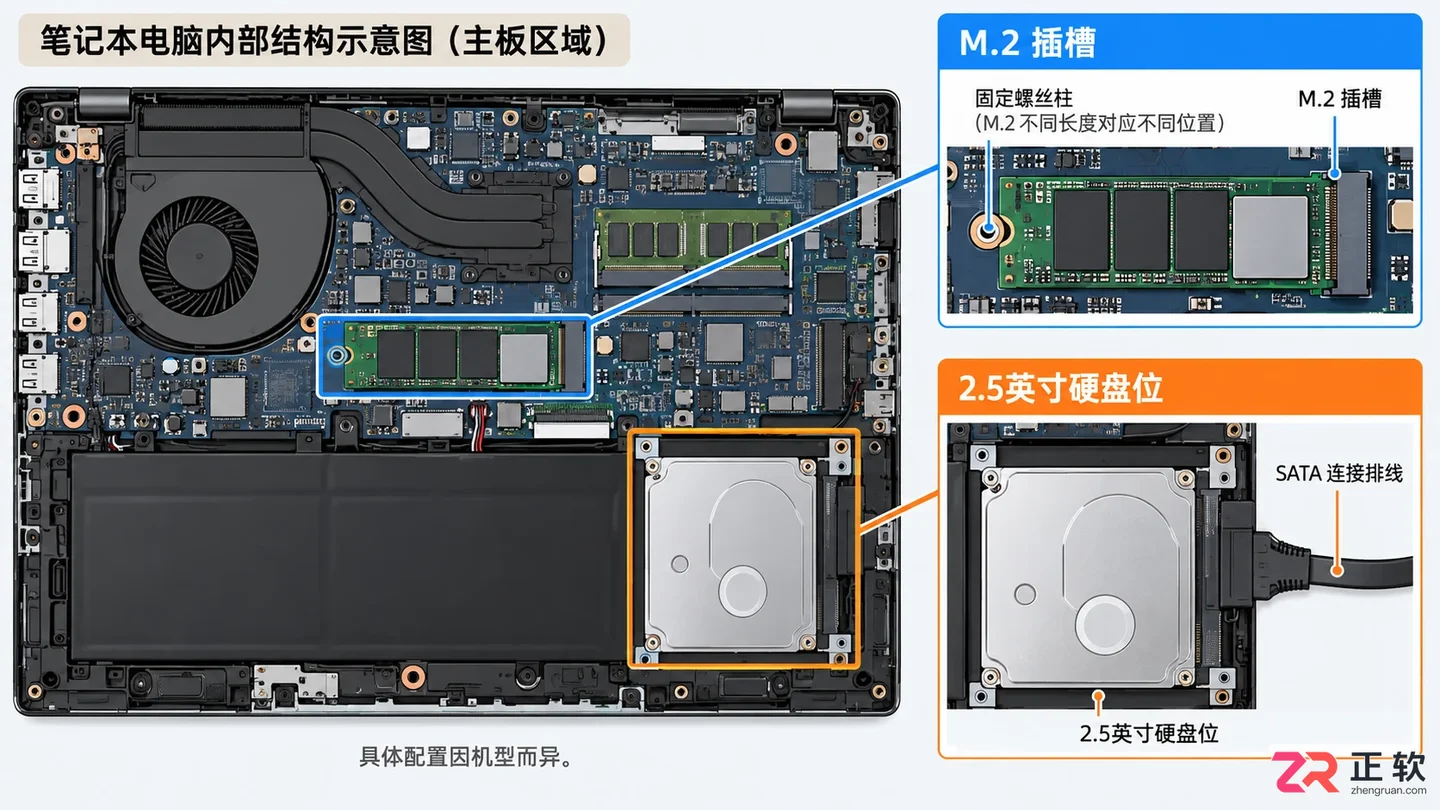 笔记本硬盘接口怎么看型号？接口类型与参数查看方法详解