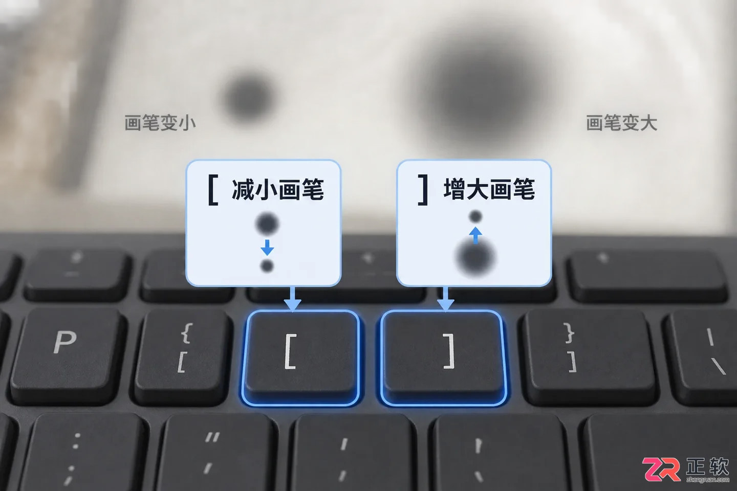 Photoshop画笔大小快捷键是什么?调节与自定义方法