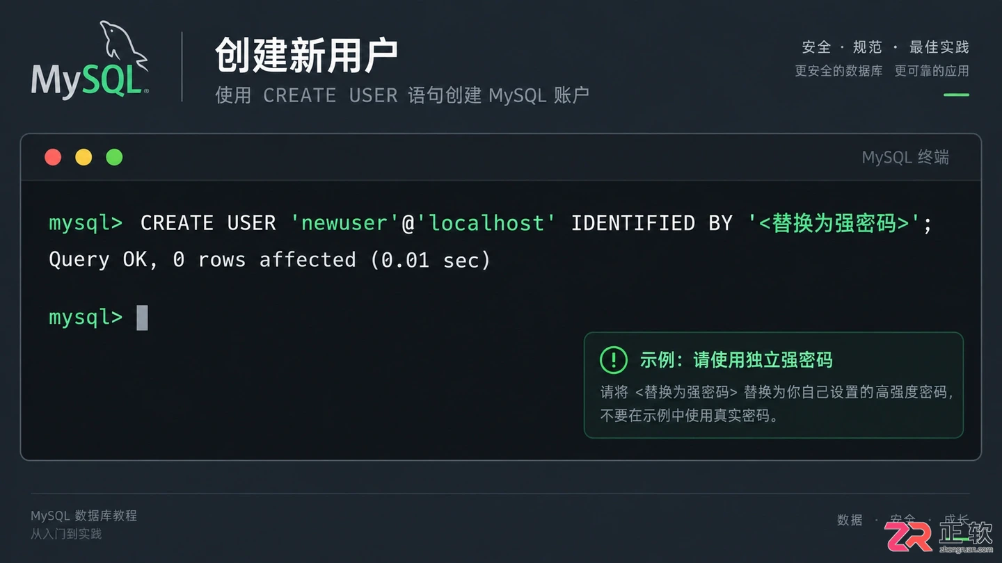 mysql创建用户并赋予权限的完整操作教程