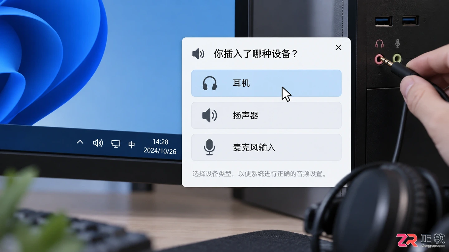耳机接口怎么插电脑上？正确插孔位置与连接方法
