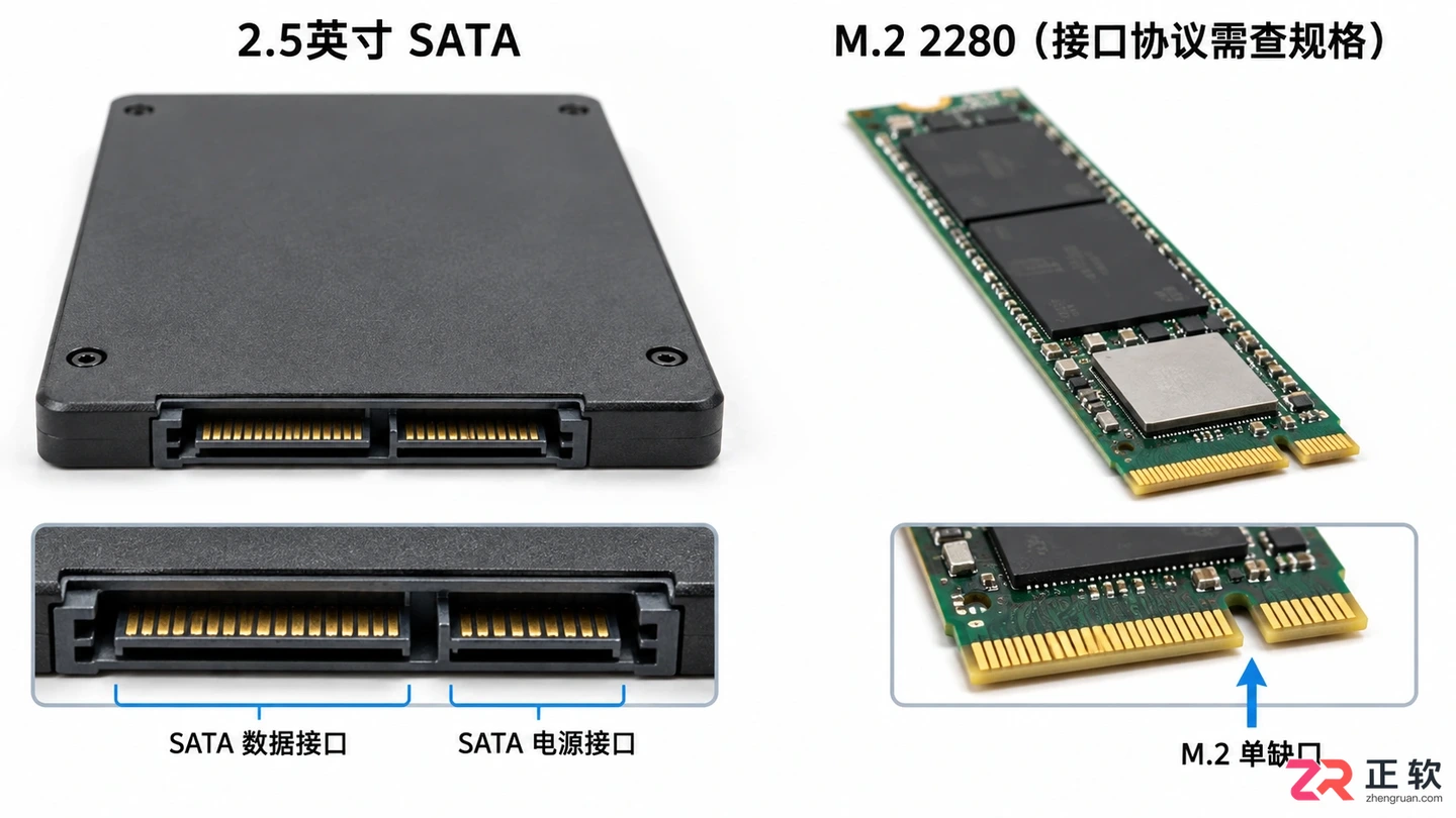 笔记本硬盘接口怎么看型号？接口类型与参数查看方法详解