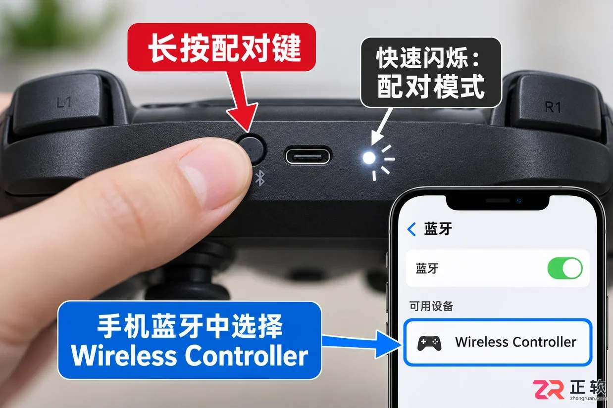 游戏手柄蓝牙连接手机哪个好用不用连接APP