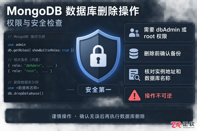 mongodb删除数据库命令及操作方法教程