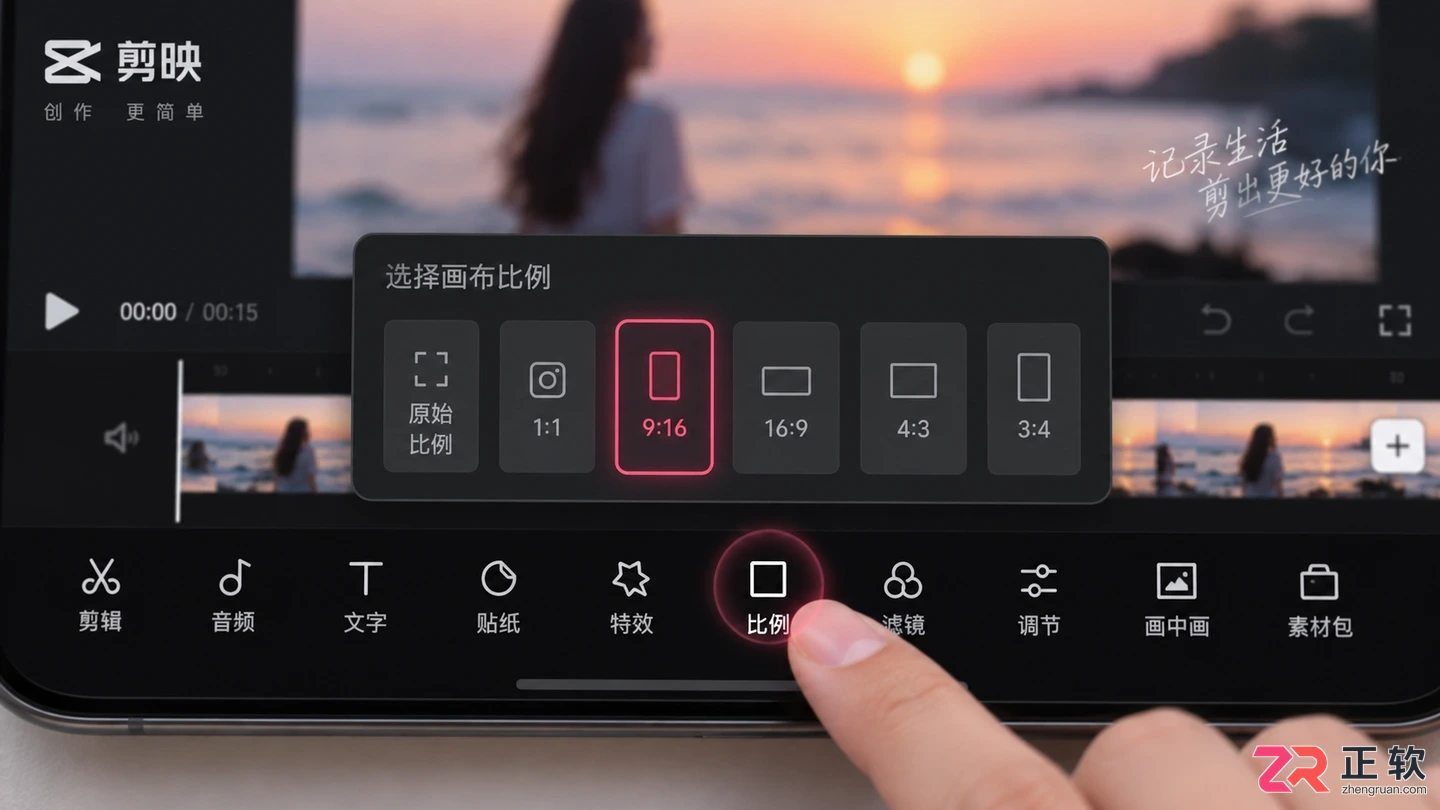照片用剪影制作的视频怎么全屏播放设置教程