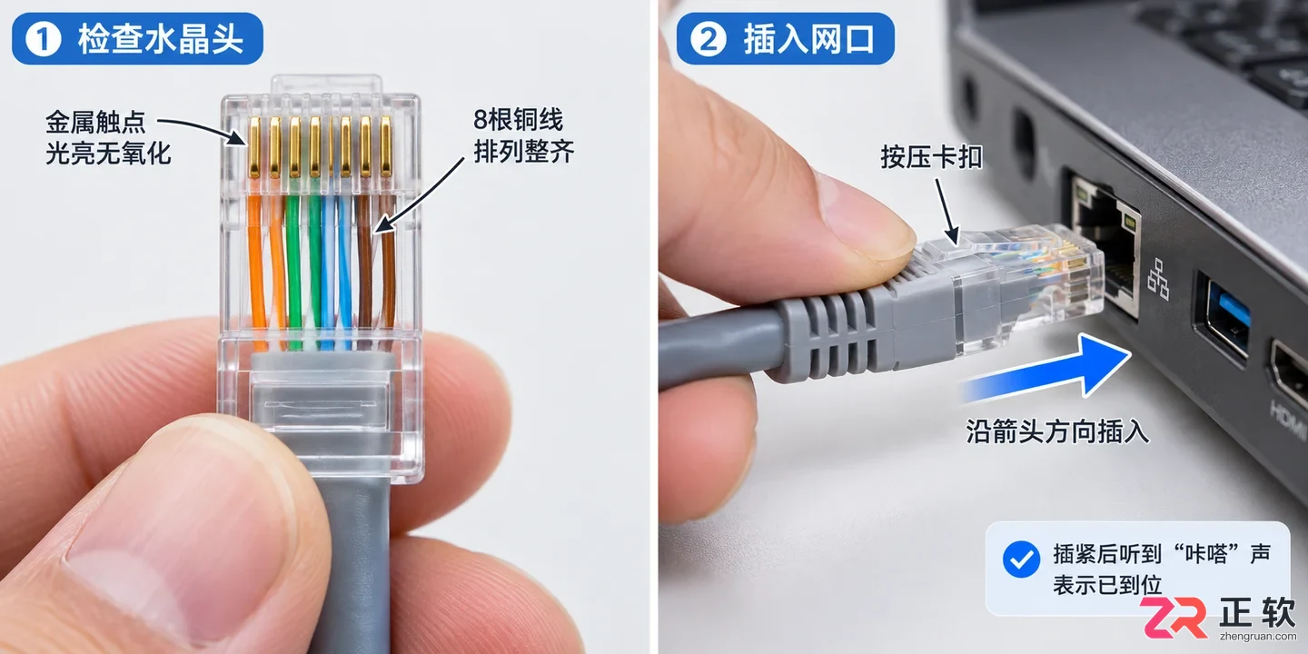 网线接口灯不亮解决方法及逐步检查维修教程
