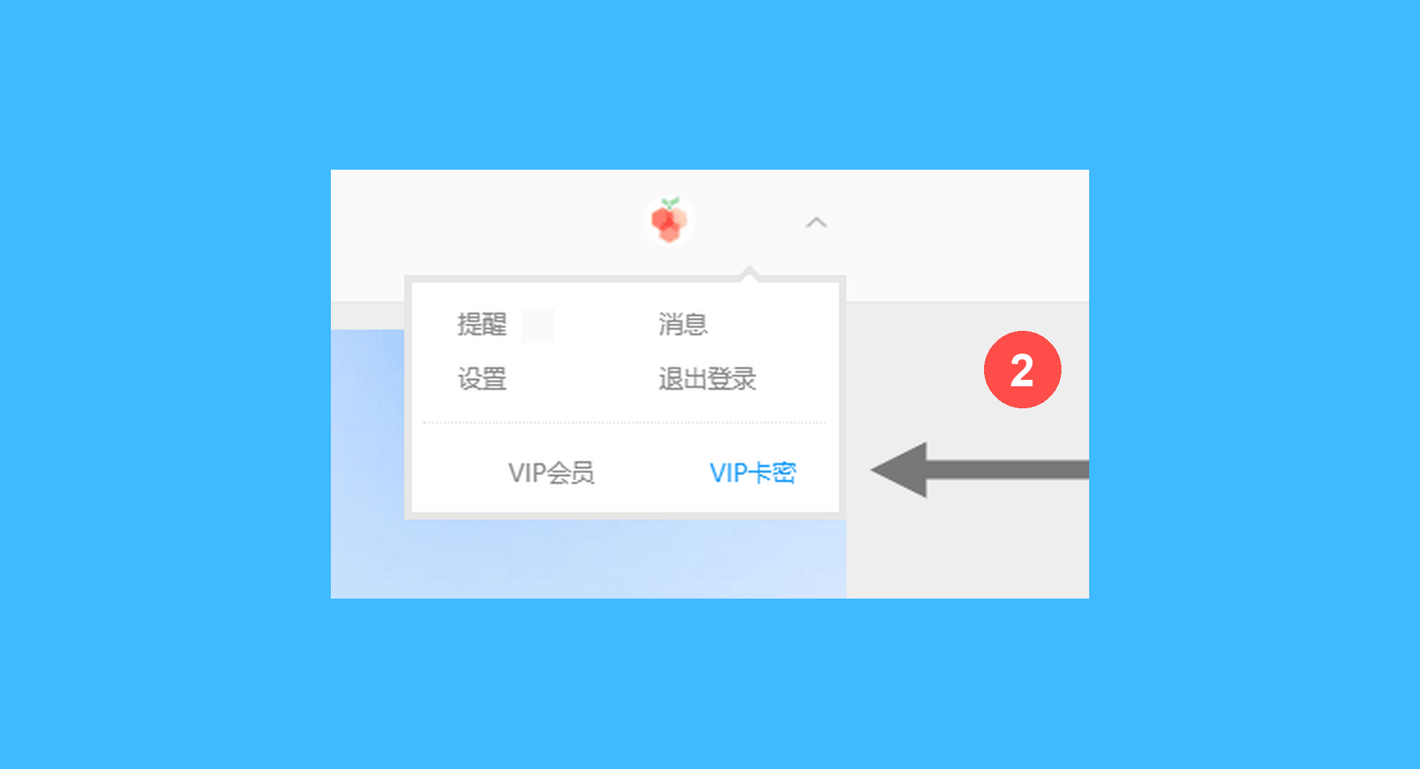 BitDock真实操作步骤2：二、登录官网后，依次点击页面右上角「用户头像 > VIP 卡密」按钮；