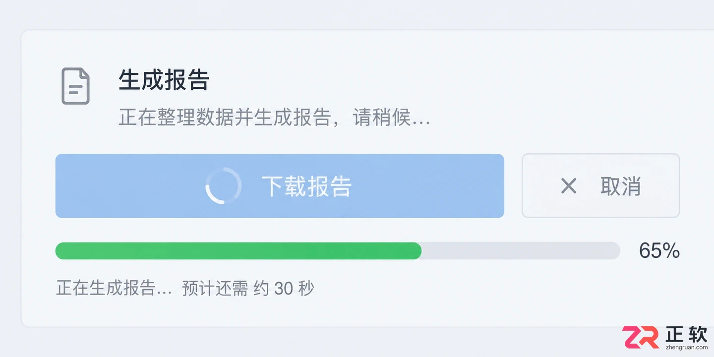 vue下载文件怎么做到点上就有反应在浏览器显示进度条