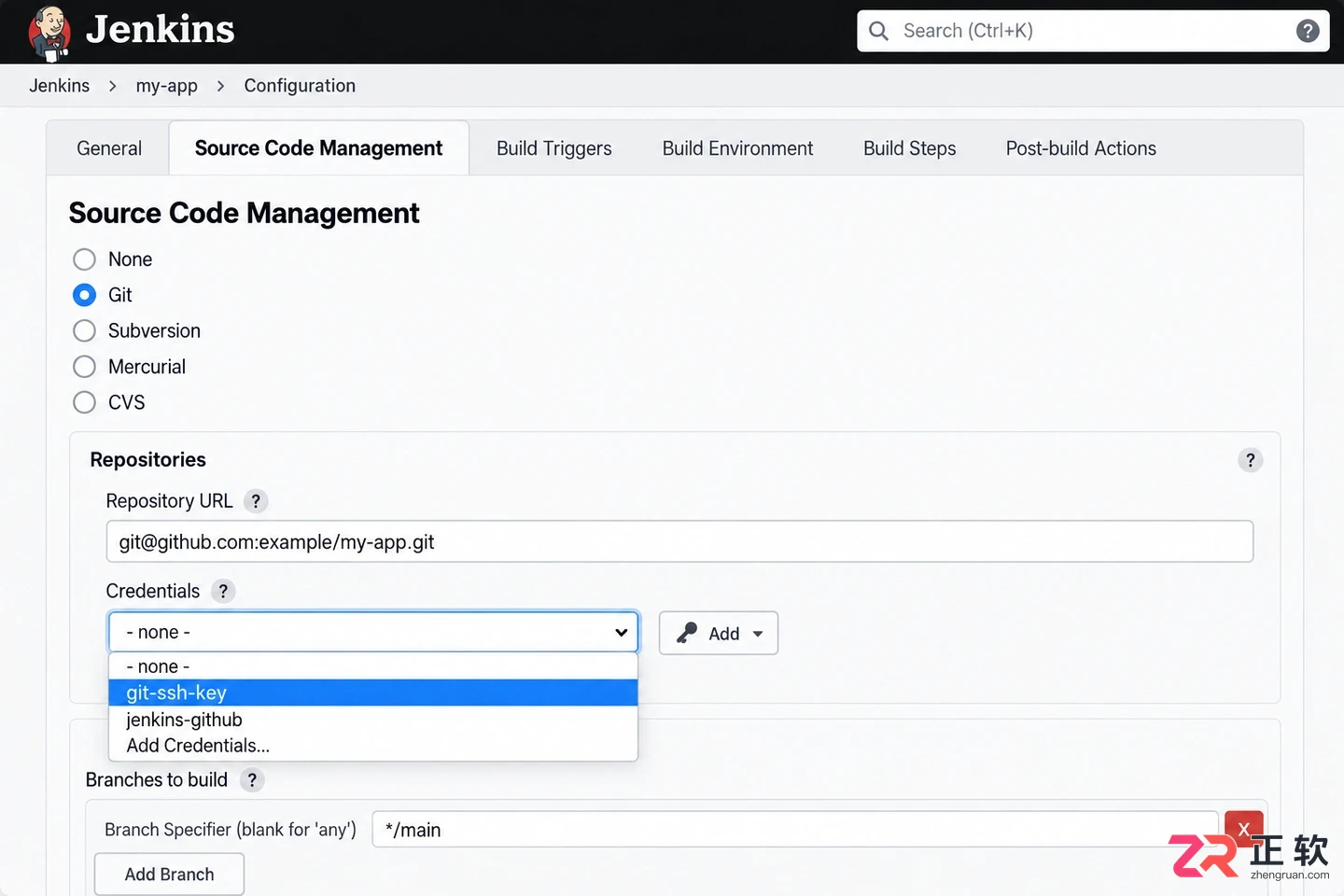 jenkins配置git仓库步骤与凭证设置教程