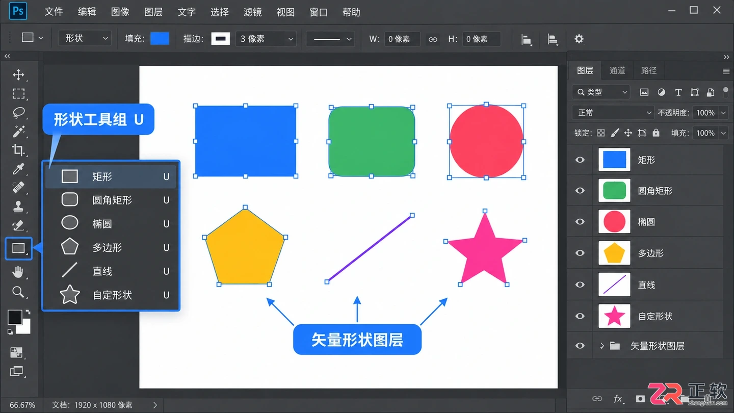 photoshop工具名称 ps工具箱的工具名称及图标