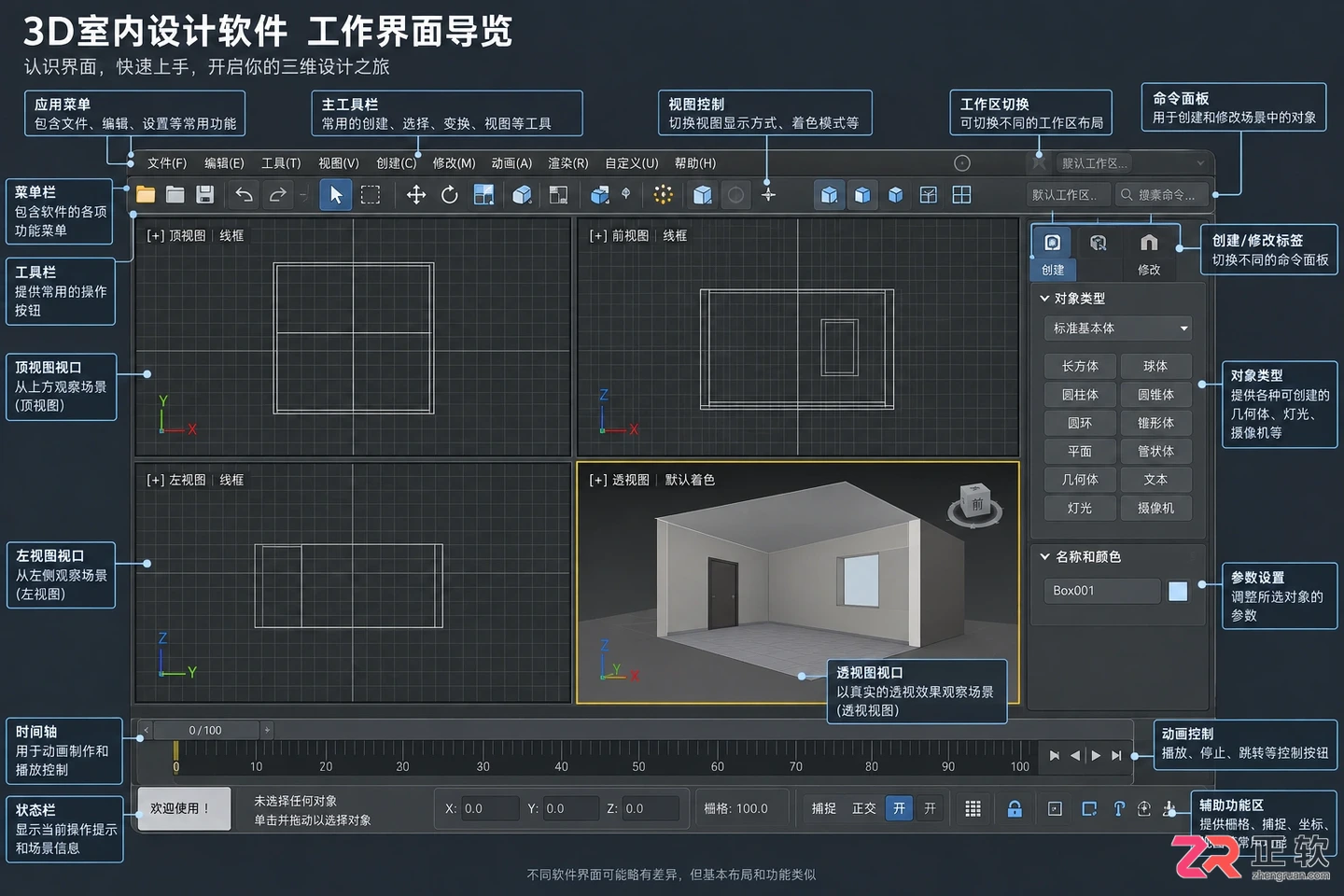 3dmax室内设计效果图怎么做？全套建模与制作步骤教程