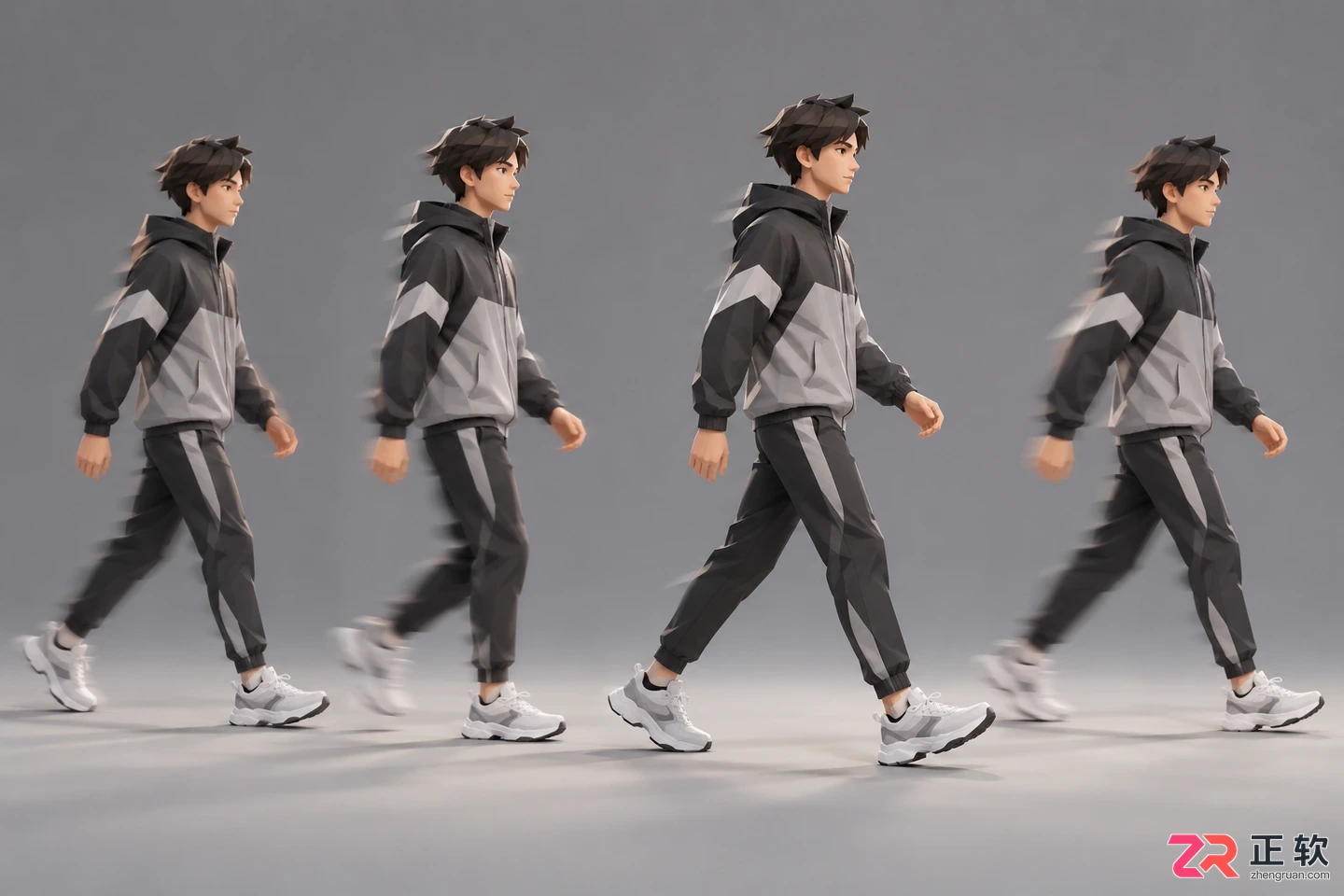 3ds Max角色动画基础：Biped骨骼绑定与行走循环制作