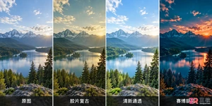 Photoshop调色的应用范例：常见效果与操作步骤