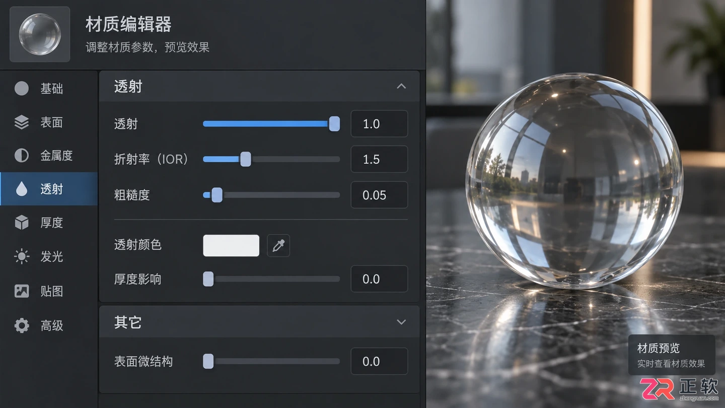 3dmax渲染透明物体怎么设置？透明材质调整与黑色问题解决方法