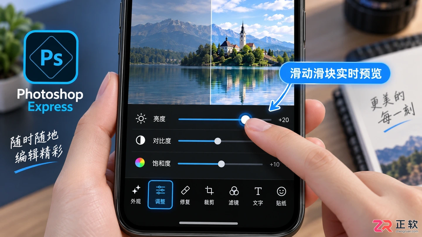 Photoshop修图软件手机版怎么下载和使用