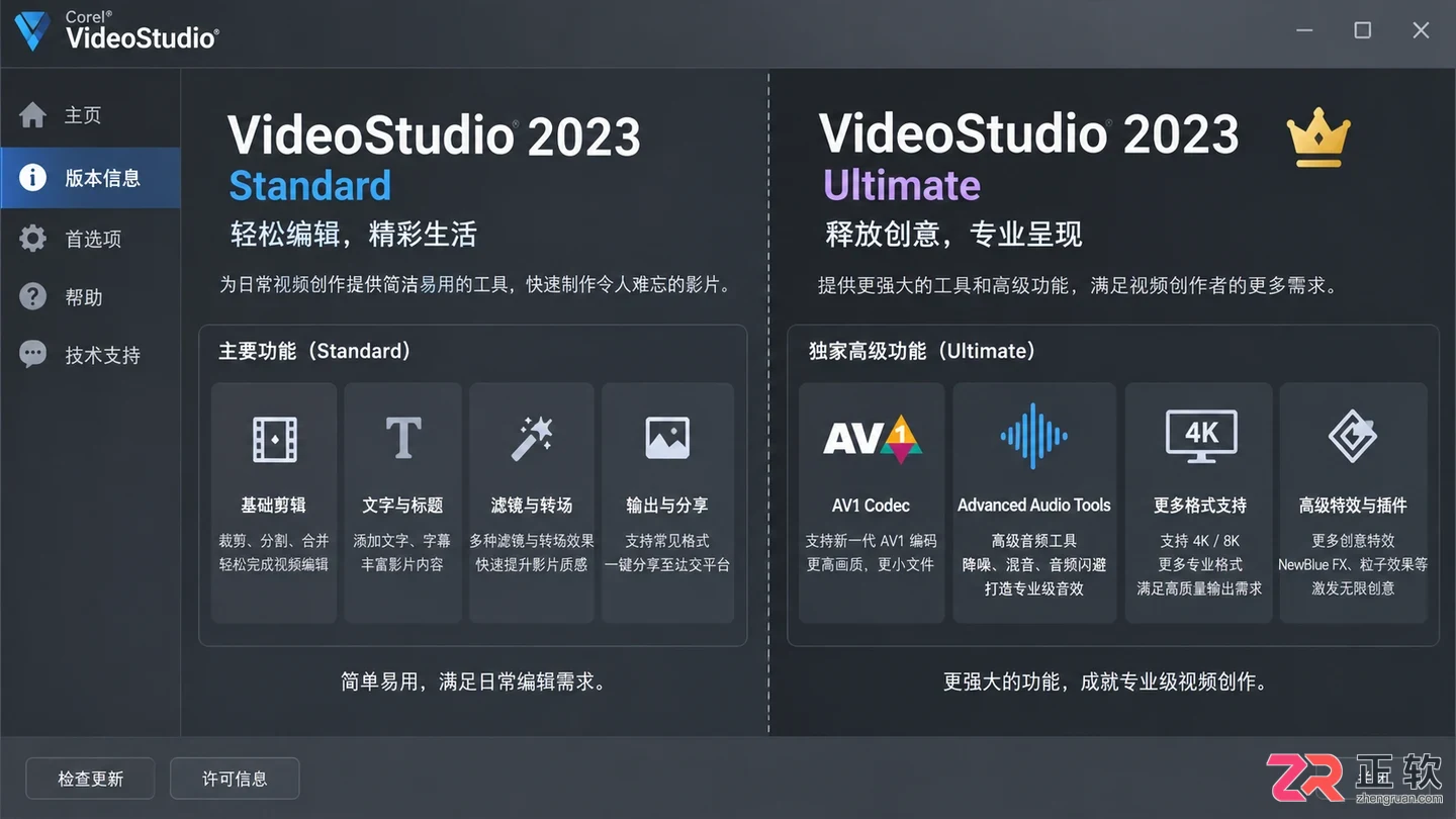 会声会影不同版本之间有哪些功能差异怎么选
