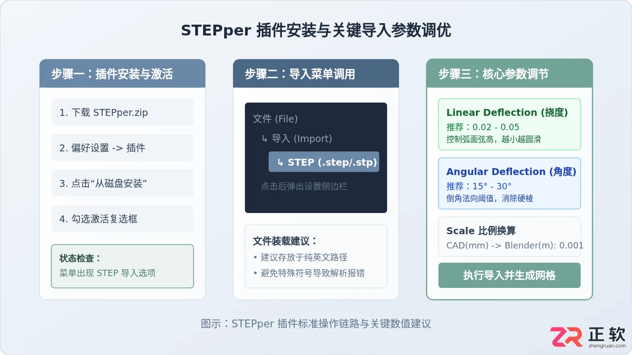 blender打不开step文件吗?教你正确导入STEP文件