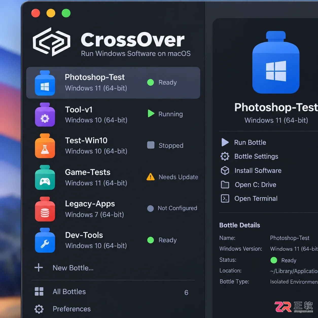 Crossover搜索不到软件怎么手动安装exe程序