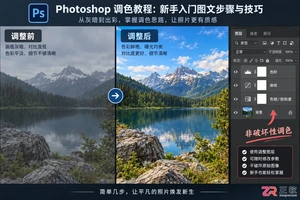 Photoshop调色教程:新手入门图文步骤与技巧