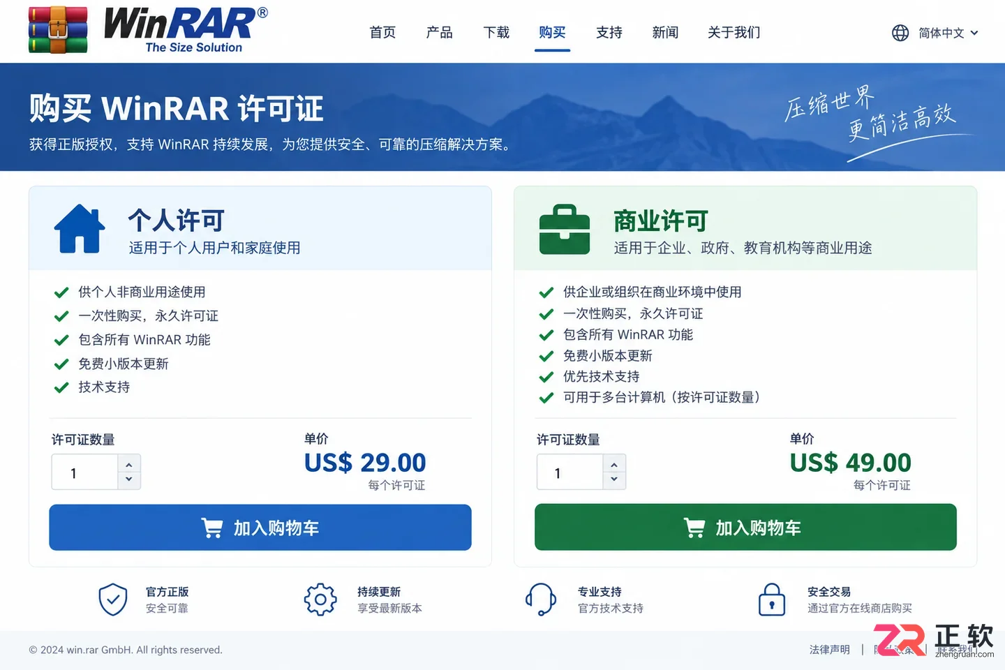 怎么购买WinRAR正版许可证?个人与企业授权渠道详解