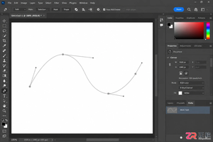 photoshop 路径 线条 颜色怎么画
