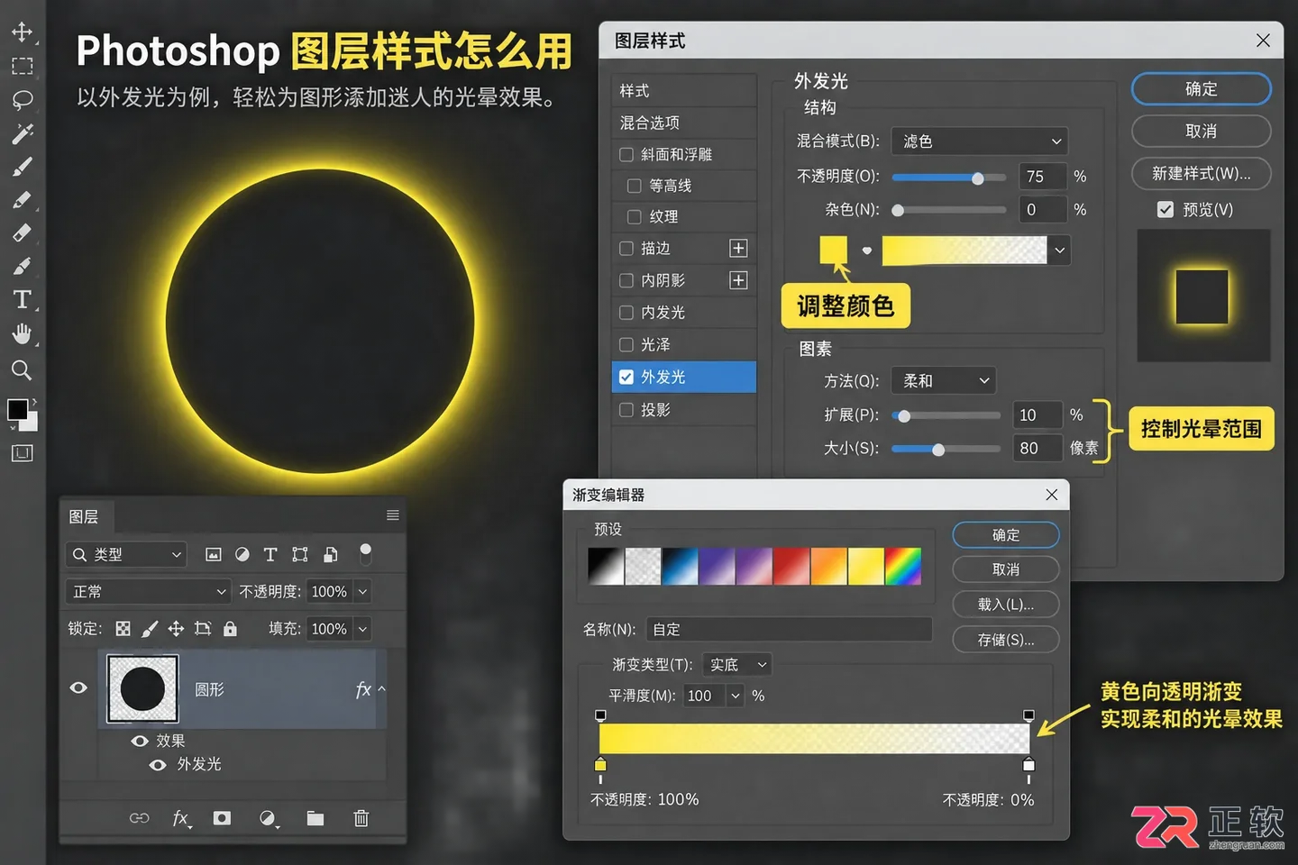 photoshop图层样式怎么用