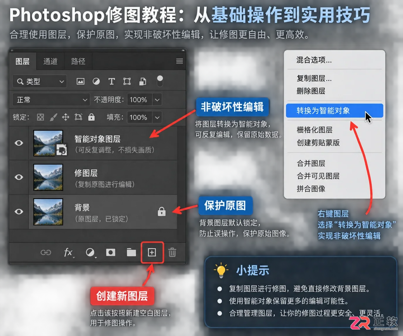 Photoshop修图教程：从基础操作到实用技巧