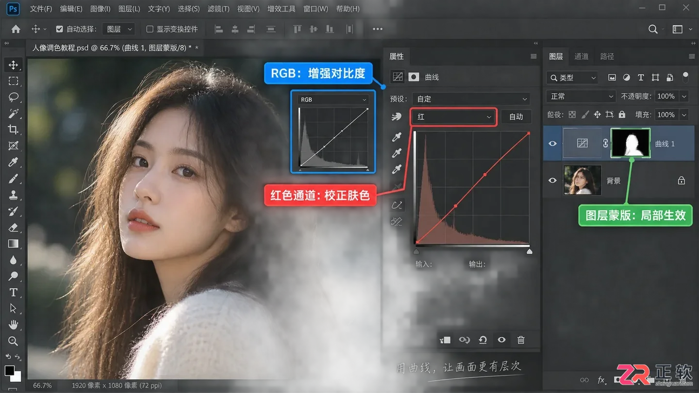 Photoshop修图基本步骤详解：新手入门教程