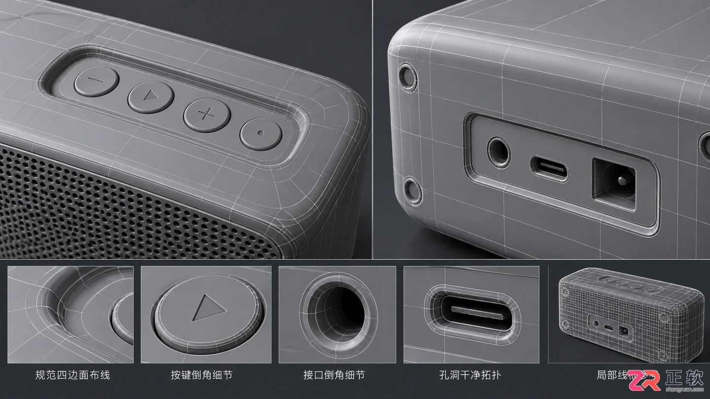 3dmax产品建模视频教程:建模思路与制作步骤