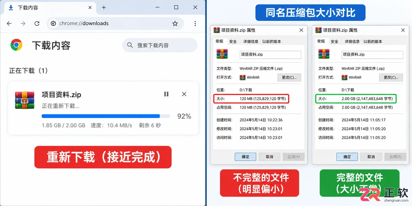 Bandizip下载后提示压缩包损坏?先别急着删