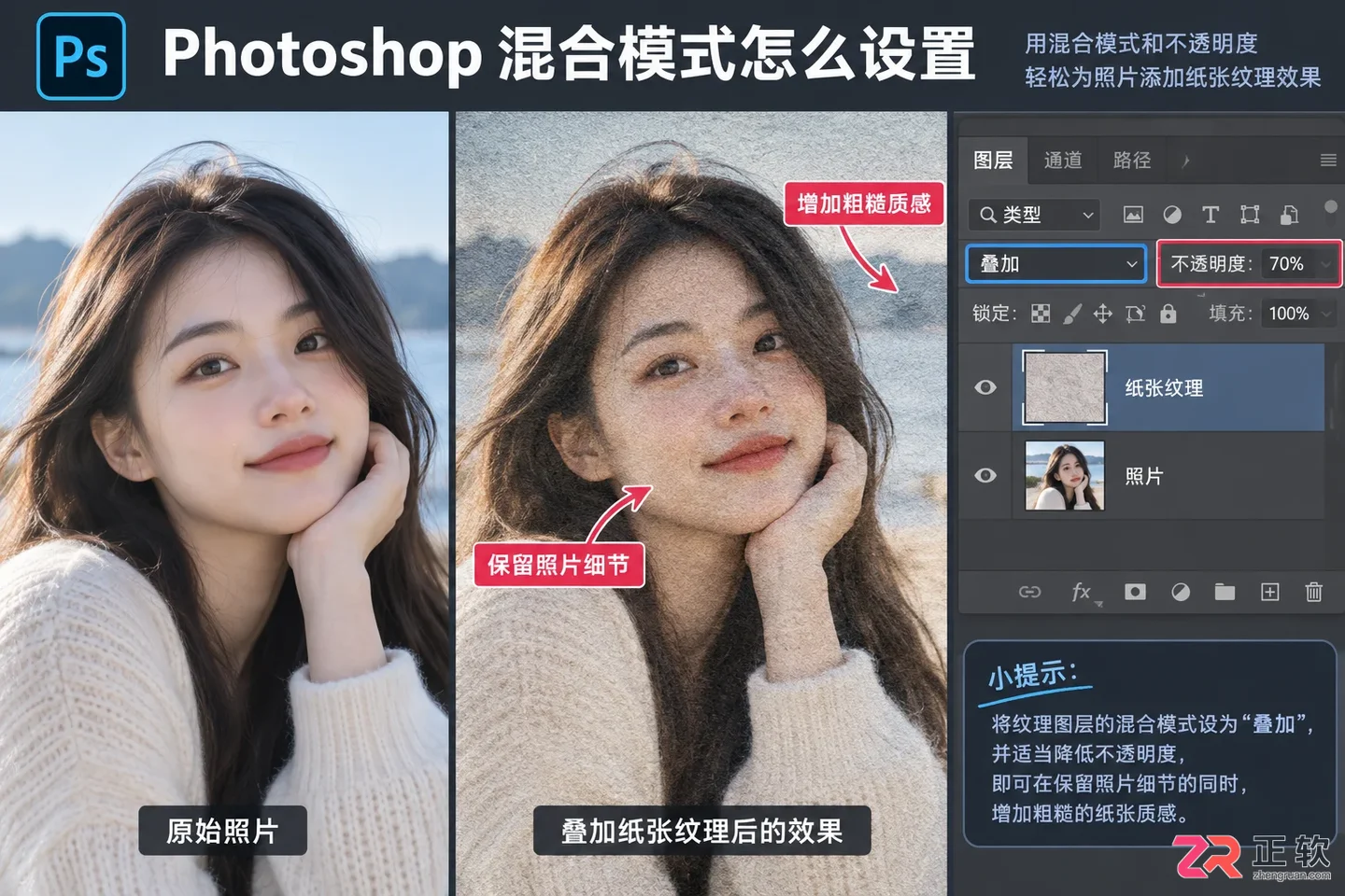 photoshop混合模式怎么设置